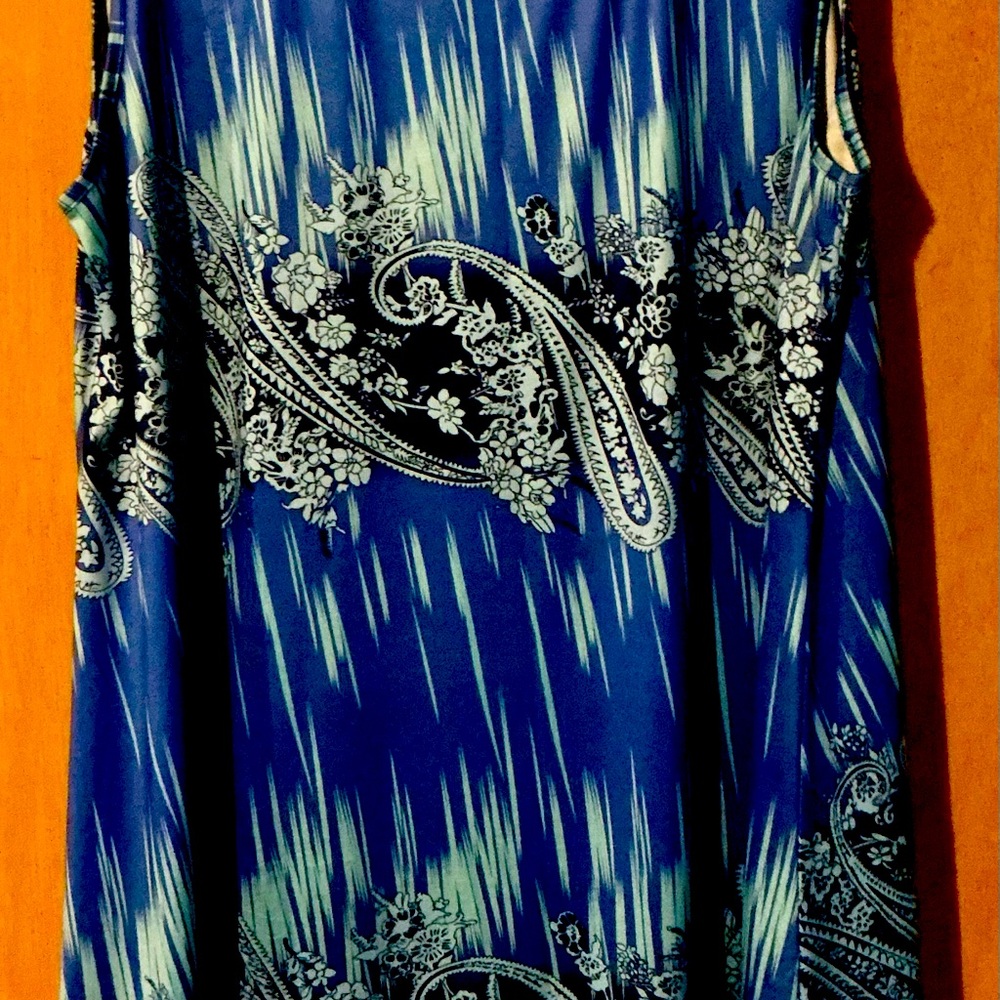 Blue Paisley Women's Top
